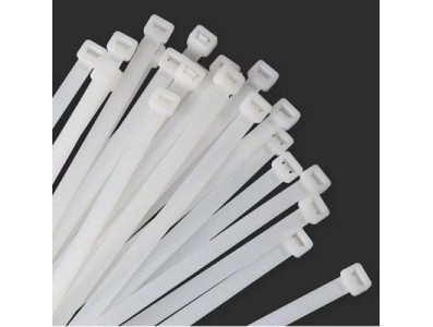 Abra&ccedil;adeiras de Nylon Brancas 3 x 100 mm - Pacote com 500 Unidades - Imagem 1