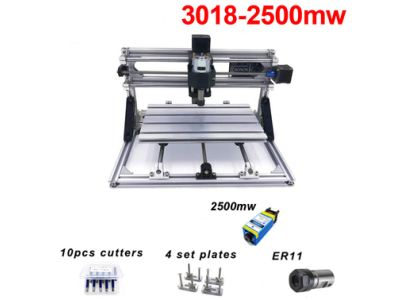 M&aacute;quina de Grava&ccedil;&atilde;o CNC3018 Mini de Bancada DIY com Laser, Controle GRBL e Plug UE - Imagem 1