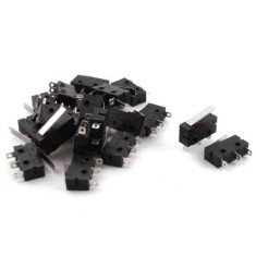Microchave Fim de Curso SPDT de 3 Pinos - Alavanca de 28 mm, 5 A, 250 V