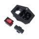 Conector de Alimenta&ccedil;&atilde;o para Painel AC-01A com Chave - 10 A, 250 V - Thumb 1