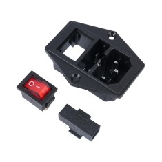 Conector de Alimenta&ccedil;&atilde;o para Painel AC-01A com Chave - 10 A, 250 V