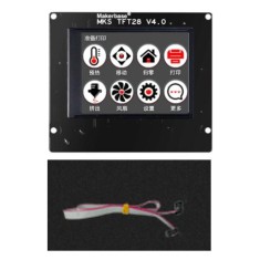 Tela Sens&iacute;vel ao Toque MKS TFT28 V4.0 de 2,8 Polegadas para Impressora 3D