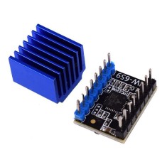 Driver de Motor de Passo TMC2208 Preto com Dissipador