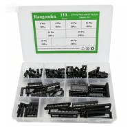 Kit com 110 Soquetes para Circuitos Integrados de 2,54 mm - Corpo Largo