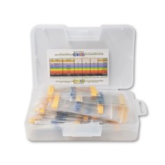 Kit com 525 Resistores de Filme Met&aacute;lico 1/4 W e 1% - 17 Valores