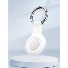 Localizador de Duplo Sistema Tipo AirTag - Branco, com Bateria CR2032