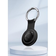 Localizador de Duplo Sistema Tipo AirTag - Preto, com Bateria CR2032