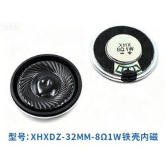 Mini Alto-Falante Magn&eacute;tico de 32 mm - 8 &Omega;, 1 W - Ultrafino