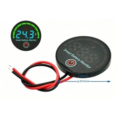 Bateria de l&iacute;tio Indicador de bateria led medidor de tens&atilde;o indicador de carga de energia &aacute;cido/m&oacute;dulo...