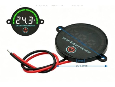 M&oacute;dulo Indicador de bateria led medidor de tens&atilde;o indicador de carga de energia &aacute;cido/l&iacute;tio indicador de... - Imagem 1