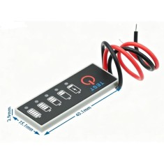 Bateria de l&iacute;tio Indicador de n&iacute;vel de inteligente 3S 11,1 V 12,6 V
