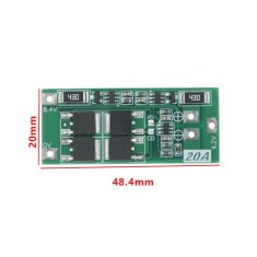 Placa 2S 20 A 7,4 V 8,4 V 18650 L&iacute;tio Bateria Vers&atilde;o de equil&iacute;brio da de prote&ccedil;&atilde;o