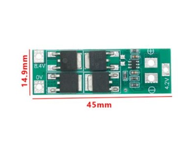 Placa 2S 20 A 7,4 V 8,4 V 18650 L&iacute;tio Bateria Vers&atilde;o padr&atilde;o da de prote&ccedil;&atilde;o - Imagem 1