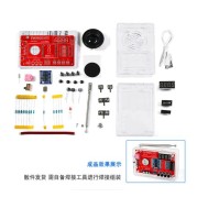 Tela RDA5807 kit eletr&ocirc;nico de r&aacute;dio FM DIY 87-108MHZ kit DIY de r&aacute;dio FM com e estojo