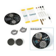 Bateria kit de girosc&oacute;pio girat&oacute;rio LED DIY kit de pr&aacute;tica de soldagem de projeto de soldagem (com )
