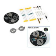 Bateria kit de girosc&oacute;pio girat&oacute;rio LED DIY kit de pr&aacute;tica de soldagem de projeto de soldagem (sem )