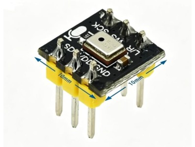M&oacute;dulo de microfone omnidirecional quadrado soldado - Imagem 1