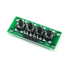 M&oacute;dulo de teclado com bot&atilde;o de chave independente 1x4 4