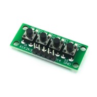 M&oacute;dulo de teclado com bot&atilde;o de chave independente 1x4 4