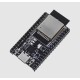Placa de desenvolvimento O rodap&eacute; de desenvolvimento preto ESP32-DEVKITC carrega ESP32-WROOM-32D CP2102 USB-C - Thumb 1