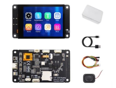 Placa Tela de exibi&ccedil;&atilde;o Bluetooth WiFi com ESP32-S3 de 2,8 polegadas com toque capacitivo ES3C28P - Imagem 1