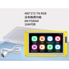 Placa de desenvolvimento ESP32-S3 Arduino LVGL WIFI e Bluetooth 4,3 polegadas 480 * 272 tela sem toque