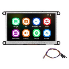 Placa de desenvolvimento ESP32-S3 Wi-Fi 6 e Bluetooth 4.3 polegadas ips NO toque 480*272 512KB SRAM 8M...