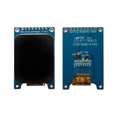 M&oacute;dulo de tela LCD TFT de 1,69 polegadas 240 * 280 ST7789 driver interface SPI de 8 pinos com solda