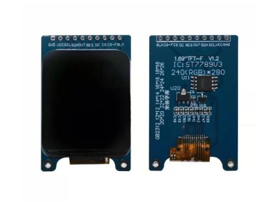 M&oacute;dulo de tela LCD TFT de 1,69 polegadas 240 * 280 ST7789 driver interface SPI de 10 pinos com solda - Imagem 1