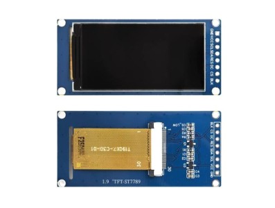 M&oacute;dulo de exibi&ccedil;&atilde;o TFT LCD de 1,9 polegadas quadrado 170 * 320 ST7789 driver SPI interface com solda - Imagem 1