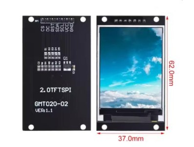 M&oacute;dulo interface SPI do de exibi&ccedil;&atilde;o LCD com tela colorida TFT de 2,0 polegadas - Imagem 1