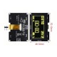 M&oacute;dulo de exibi&ccedil;&atilde;o LCD de 2,42 polegadas 128x64 OLED SSD1309 4 pinos IIC I2C interface amarelo - Thumb 1