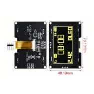 M&oacute;dulo de exibi&ccedil;&atilde;o LCD de 2,42 polegadas 128x64 OLED SSD1309 4 pinos IIC I2C interface amarelo