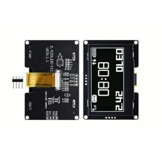 M&oacute;dulo de exibi&ccedil;&atilde;o LCD de 2,42 polegadas 128x64 OLED SSD1309 4 pinos IIC I2C interface branca