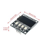 M&oacute;dulo de exibi&ccedil;&atilde;o LCD com tela colorida TFT de 0,96 polegadas 80 * 160 ST7735 driver com 4 bot&otilde;es