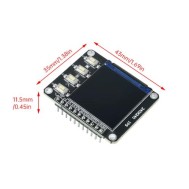 M&oacute;dulo de exibi&ccedil;&atilde;o LCD com tela colorida IPS de 1,3 polegadas 240 * 240 ST7789 driver com 4 bot&otilde;es