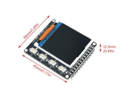 M&oacute;dulo de exibi&ccedil;&atilde;o LCD com tela colorida TFT de 1,44 polegadas 128 * 128 ST7735 driver com 4 bot&otilde;es - Imagem 1