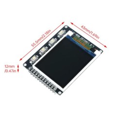 M&oacute;dulo de exibi&ccedil;&atilde;o LCD com tela colorida TFT de 1,8 polegadas 128 * 160 ST7735 driver com 4 bot&otilde;es