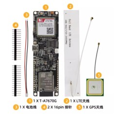Q425 LILYGO T-A7670G R2 4G LTE CAT1 ESP32 sem solda para GSM GPRS EDGE com GPS externo