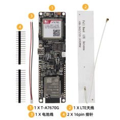 Q380 LILYGO T-A7670G R2 4G LTE CAT1 ESP32 sem solda para GSM GPRS EDGE sem GPS externo