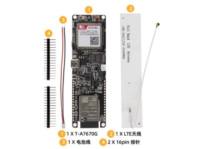 Q380 LILYGO T-A7670G R2 4G LTE CAT1 ESP32 sem solda para GSM GPRS EDGE sem GPS externo - Imagem 1