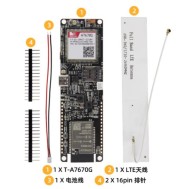 Q380 LILYGO T-A7670G R2 4G LTE CAT1 ESP32 sem solda para GSM GPRS EDGE sem GPS externo