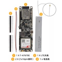 Q195 LILYGO T-A7670E R2 4G LTE CAT1 ESP32 sem solda para GSM GPRS EDGE sem GPS externo