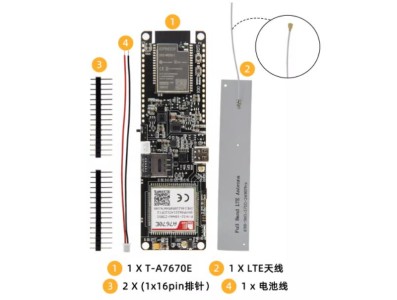 Q195 LILYGO T-A7670E R2 4G LTE CAT1 ESP32 sem solda para GSM GPRS EDGE sem GPS externo - Imagem 1