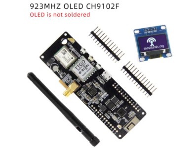 Q399 + L206 LILYGO Meshtastic T-Beam V1.2 ESP32 LoRaGPS WiFi e Bluetooth 923Mhz OLED CH9102F AXP2101 OLED... - Imagem 1