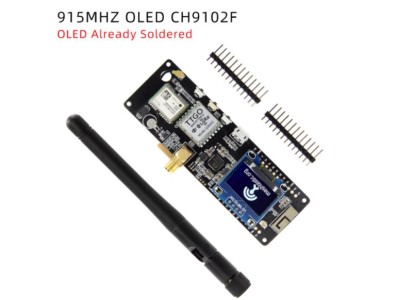 Q407 LILYGO Meshtastic T-Beam V1.2 ESP32 LoRaGPS WiFi e Bluetooth 915Mhz OLED CH9102F AXP2101 OLED j&aacute; soldado - Imagem 1