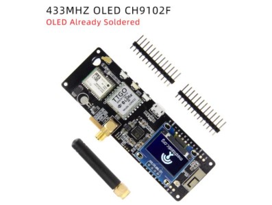 Q408 LILYGO Meshtastic T-Beam V1.2 ESP32 LoRaGPS WiFi e Bluetooth 433Mhz OLED CH9102F AXP2101 OLED j&aacute; soldado - Imagem 1