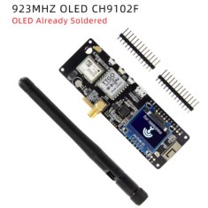 Q409 LILYGO Meshtastic T-Beam V1.2 ESP32 LoRaGPS WiFi e Bluetooth 923Mhz OLED CH9102F AXP2101 OLED j&aacute; soldado