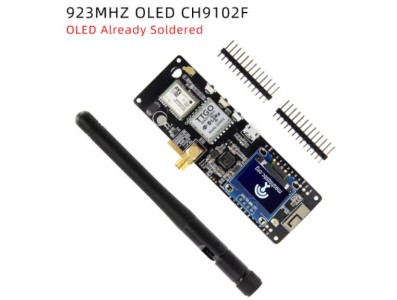 Q409 LILYGO Meshtastic T-Beam V1.2 ESP32 LoRaGPS WiFi e Bluetooth 923Mhz OLED CH9102F AXP2101 OLED j&aacute; soldado - Imagem 1