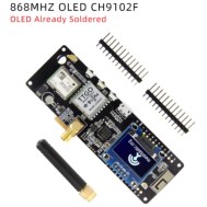 Q410 LILYGO Meshtastic T-Beam V1.2 ESP32 LoRaGPS WiFi e Bluetooth 868Mhz OLED CH9102F AXP2101 OLED j&aacute; soldado